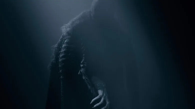 Nosferatu lurking in the shadows in "Nosferatu"