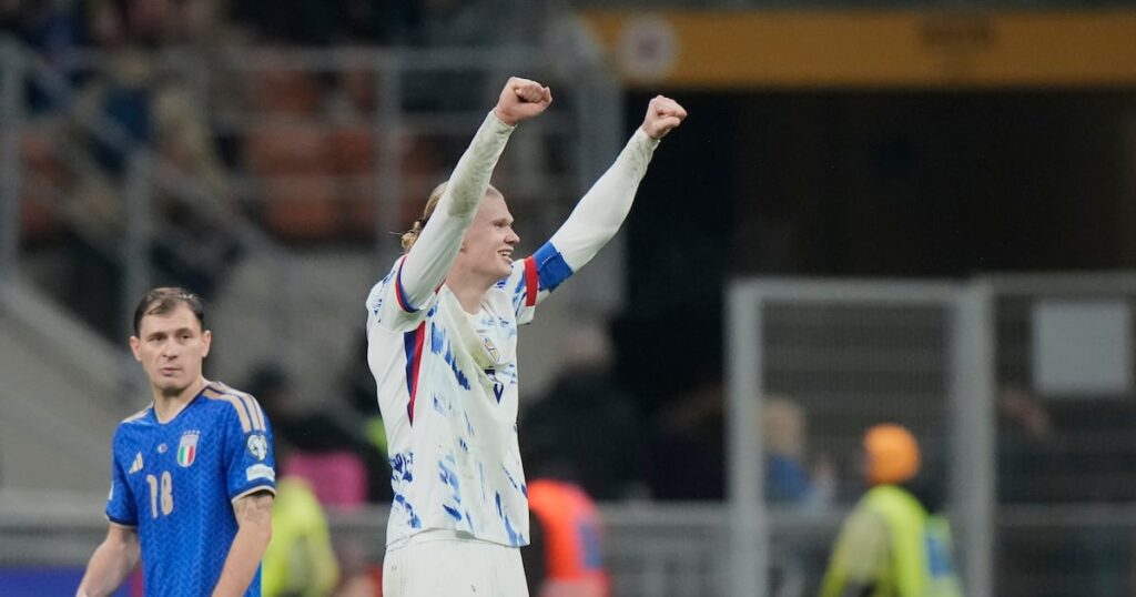 Haaland double helps Norway reach first World Cup since 1998
