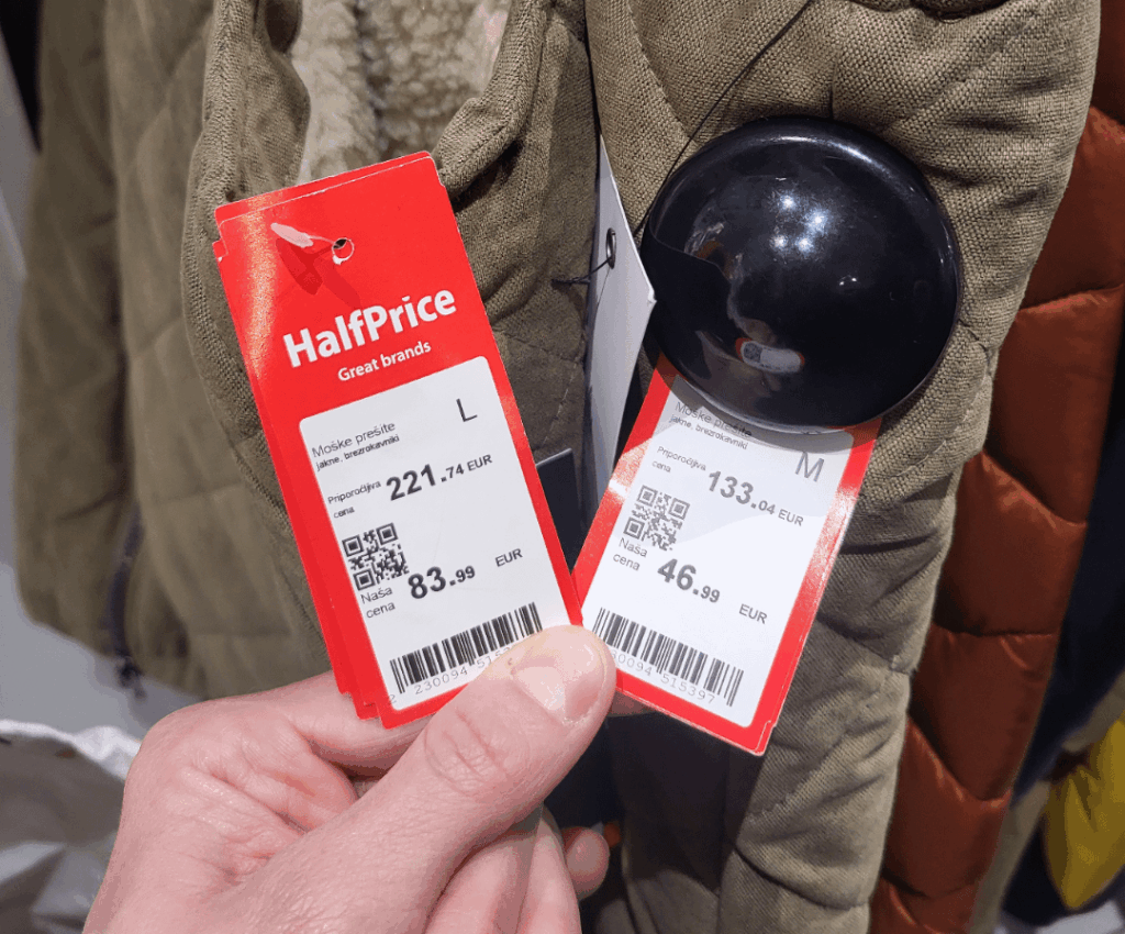 Prices in Half price