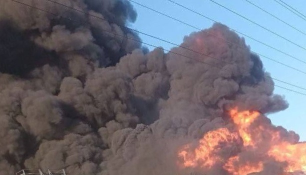 Massive drone attack reported in Russia’s Volgograd region, power substation catches fire