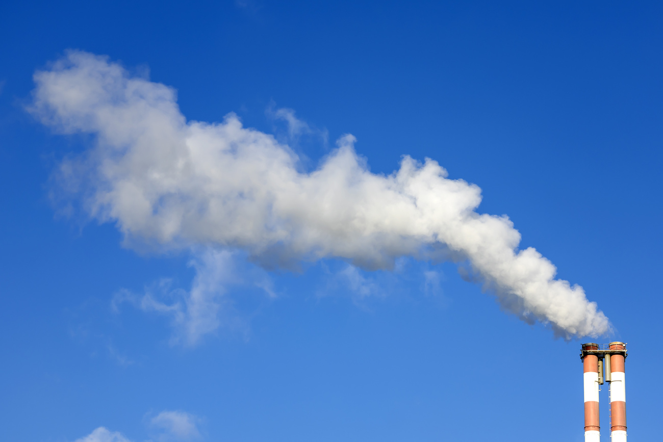 smoke from chimney
