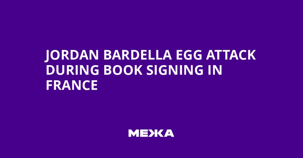 Jordan Bardella Egg Attack During Book Signing in France | Ukraine news