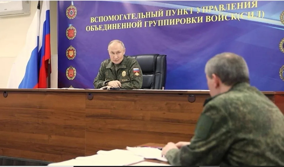 Vladimir Putin being briefed on a test of Russia’s nuclear-powered Burevestnik missile (Kremlin)