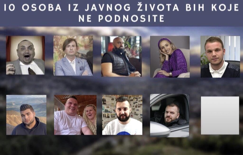Ten people from the public life of BiH that you can't stand - 9th day