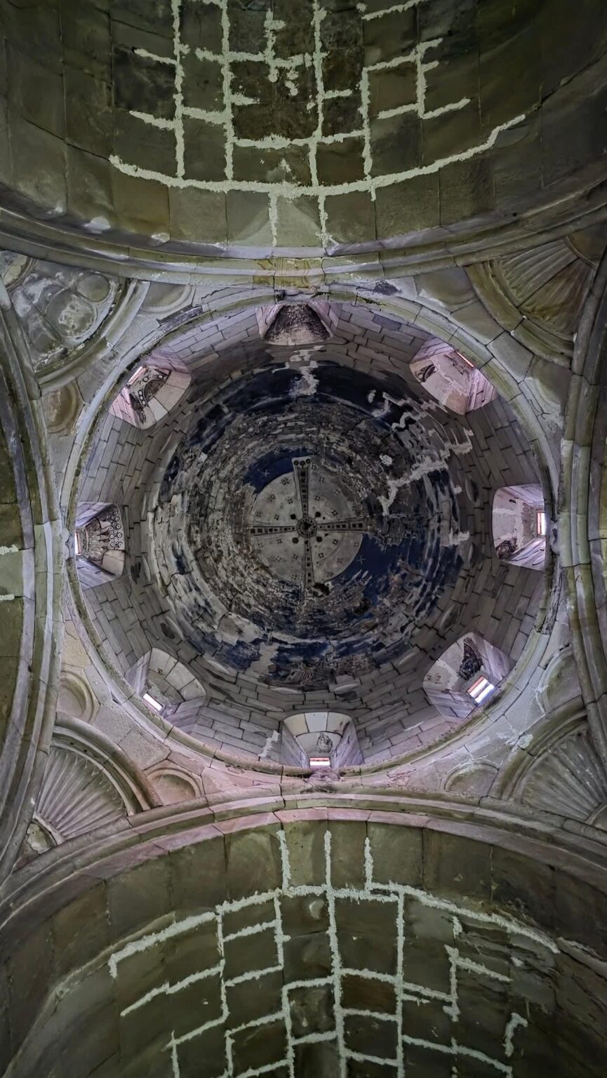 Interior of the Khakhuli Monastery, 10th century, in the historical Tao region (modern Erzurum Province, Turkey)