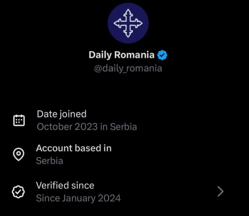 So that's why he had a lot of posts about Albania and Kosovo