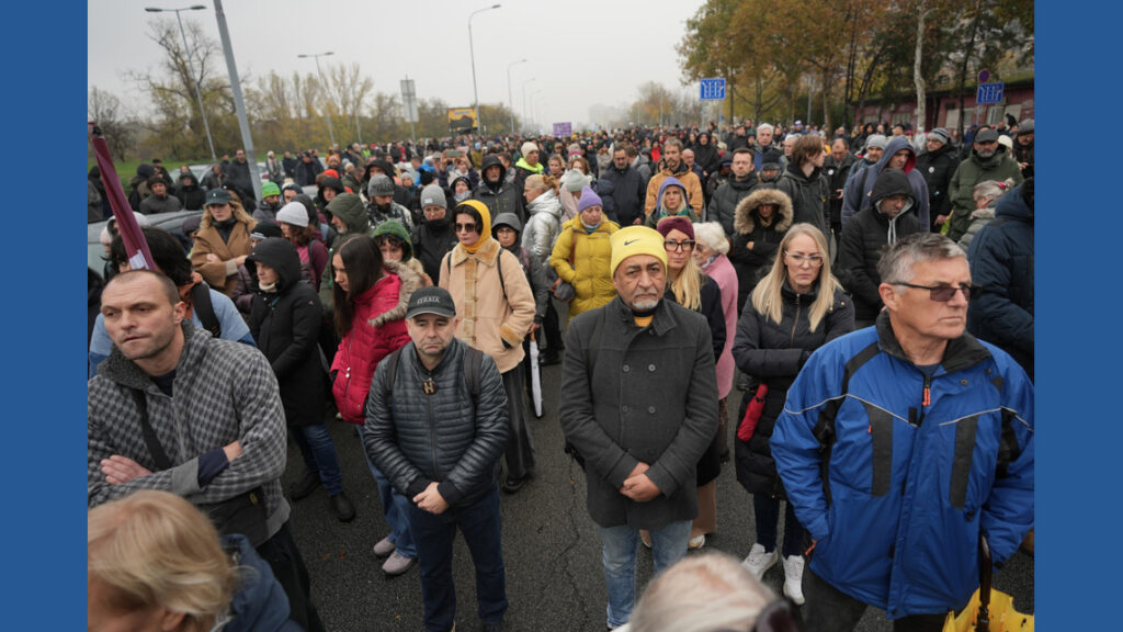 Serbians mark anniversary of pro-government violence that spawned student strikes