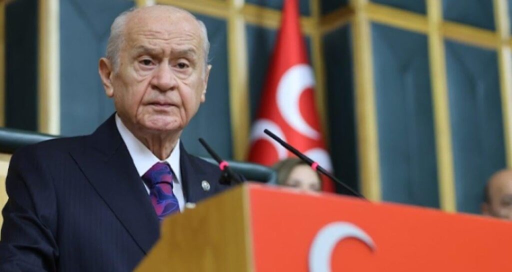 Bahceli stated that he supported the meeting with the baby murderer in order to violate the constitution: "Let it be the end of us, let it be a gallows tree."