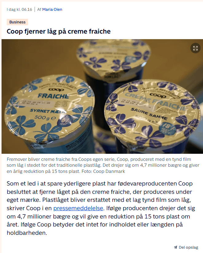 How much does it mean that there is no lid on the creme fraiche?