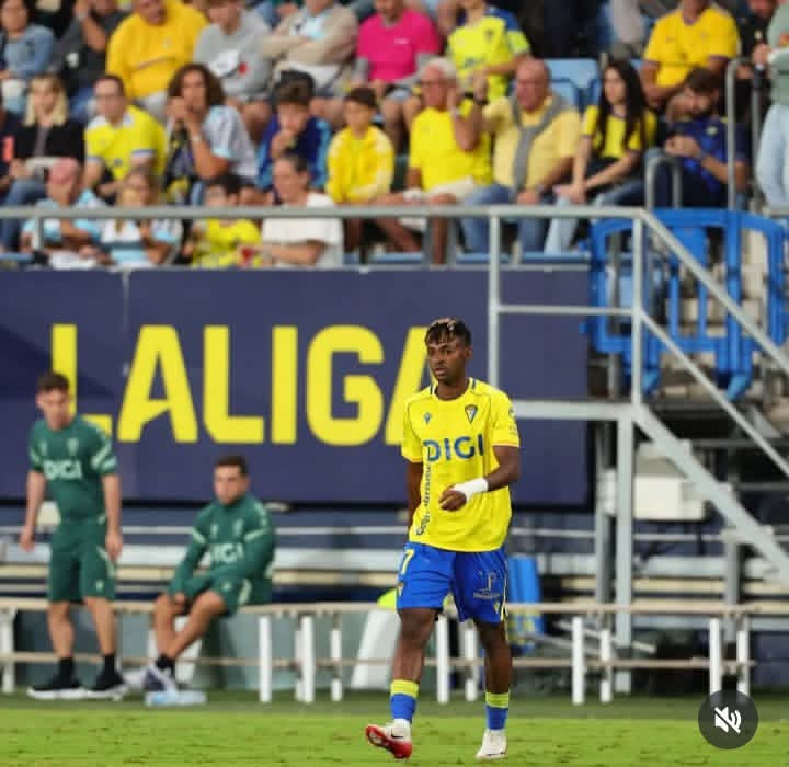 Nigeria’s Aghama Efe Impresses In Cádiz FC’s Goalless Draw Against Andorra