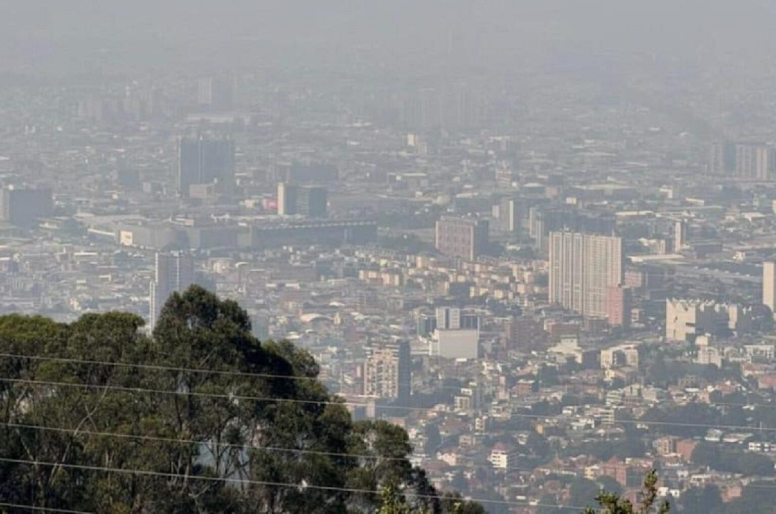 Bogota, Colombia, air pollution.