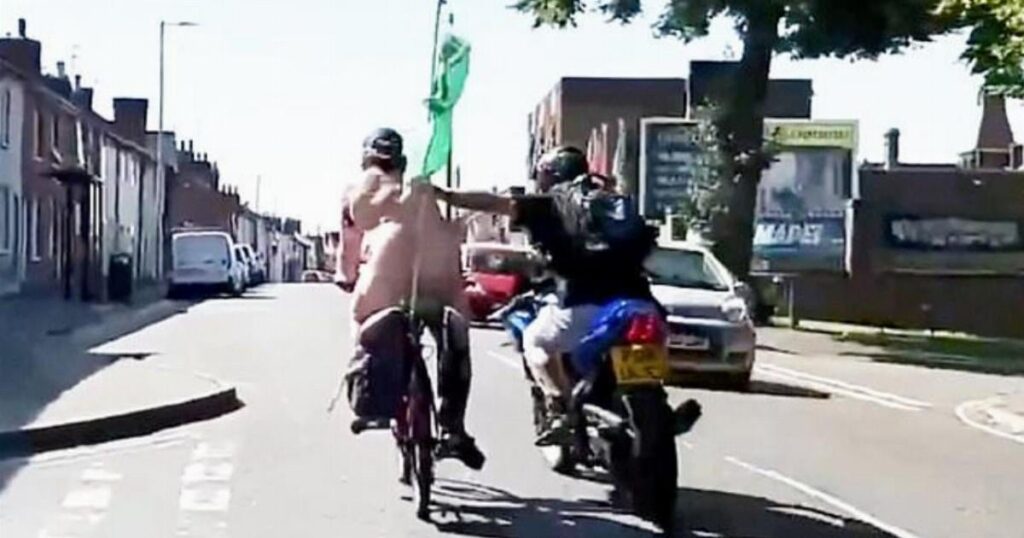 Nude charity cyclist says ‘pain never ends’ after being punched off bike