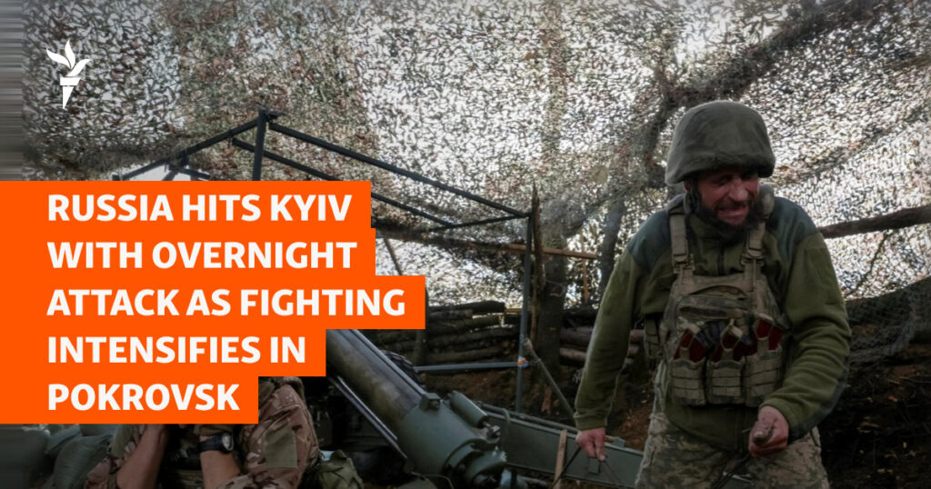 Russia Hits Ukraine With Overnight Attack As Fighting Intensifies in Pokrovsk