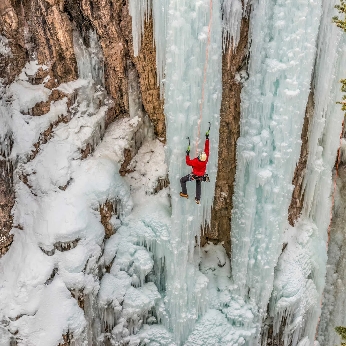 Climber in Ouray, CO