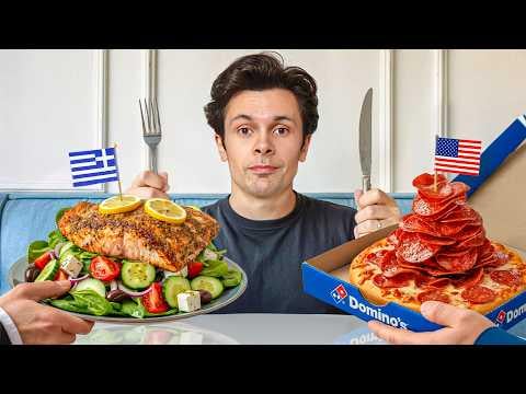 I Tried World's Healthiest vs Unhealthiest Diet (Greek vs US)