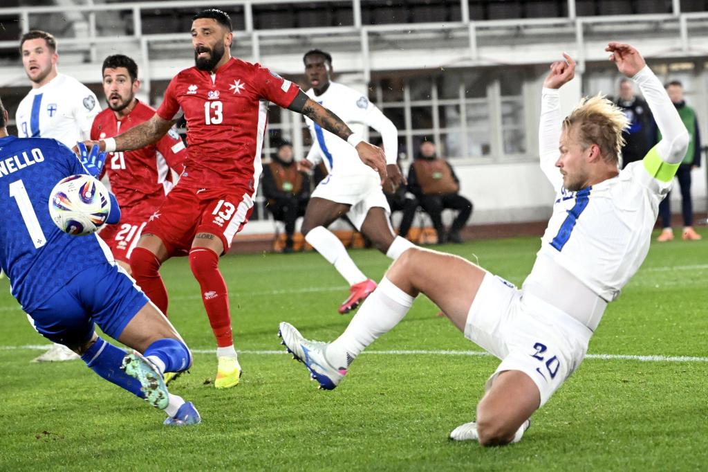 Malta vence a Finlandia con un gol en su único tiro a puerta en la eliminatoria – Boston Herald