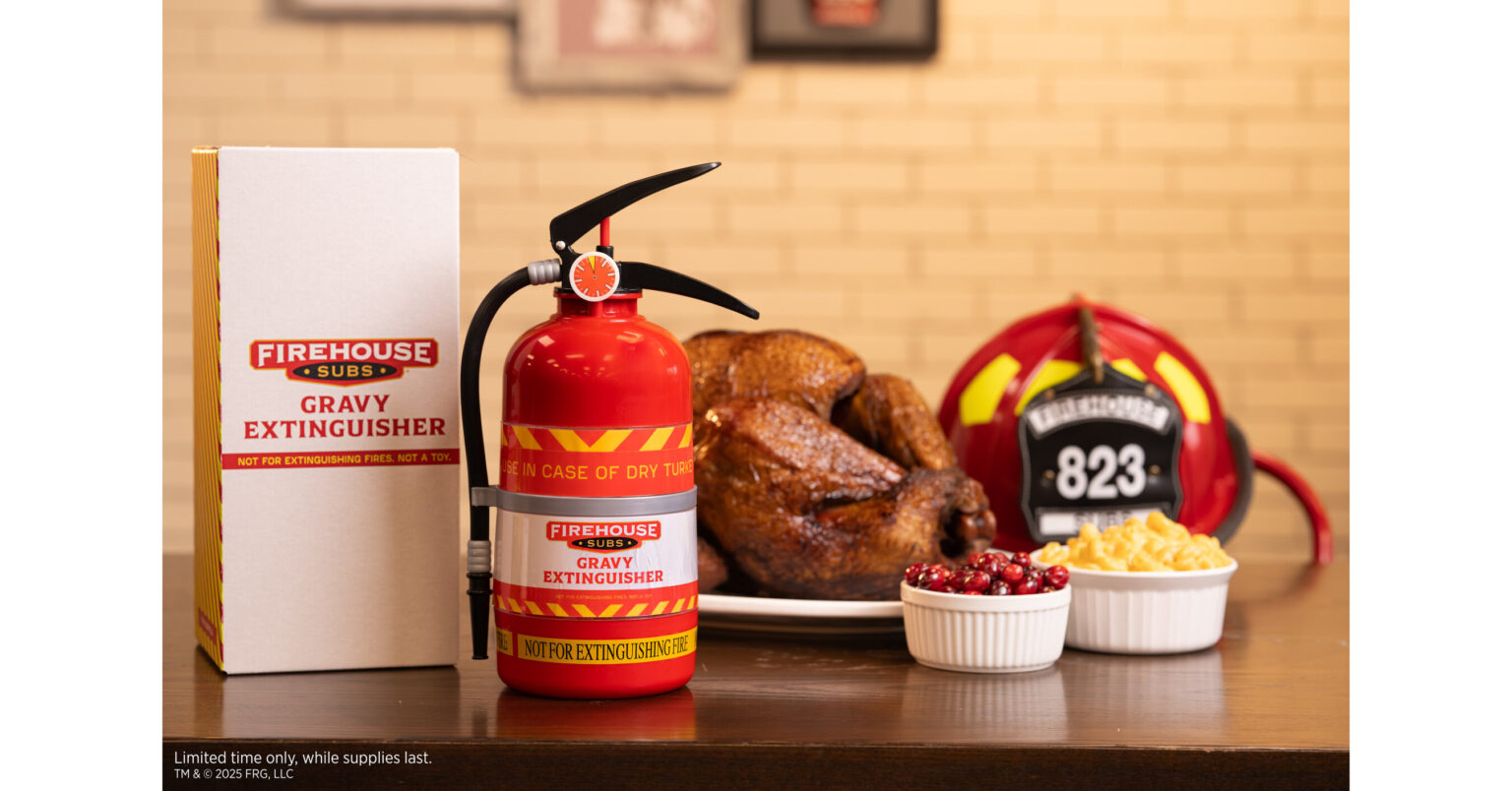 Firehouse Subs® Launches Limited-Edition Gravy Extinguishers for Thanksgiving Turkey Emergencies