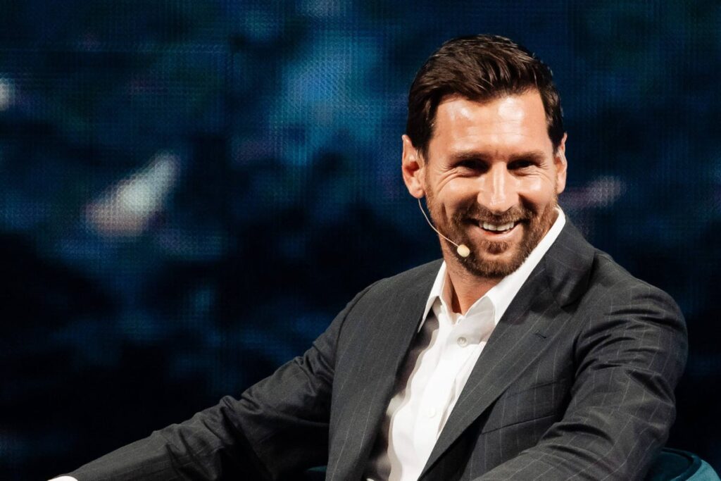 Lionel Messi’s appearance at a forum for business and politics strangely made sense
