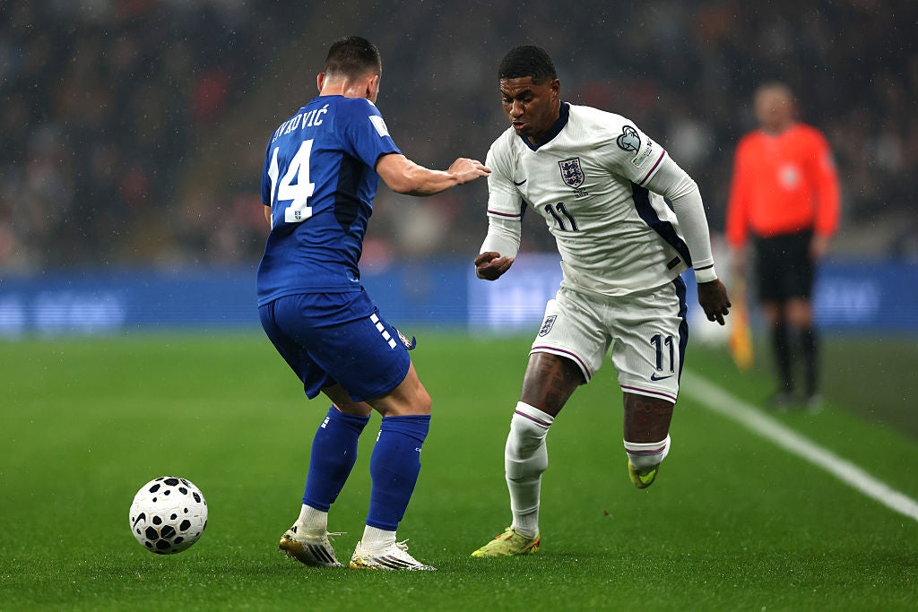 Marcus Rashford was bright in the first half