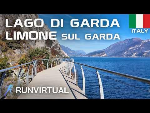 Running in Italy: Limone sul Garda (with iconic Cycle-Pedestrian Path)