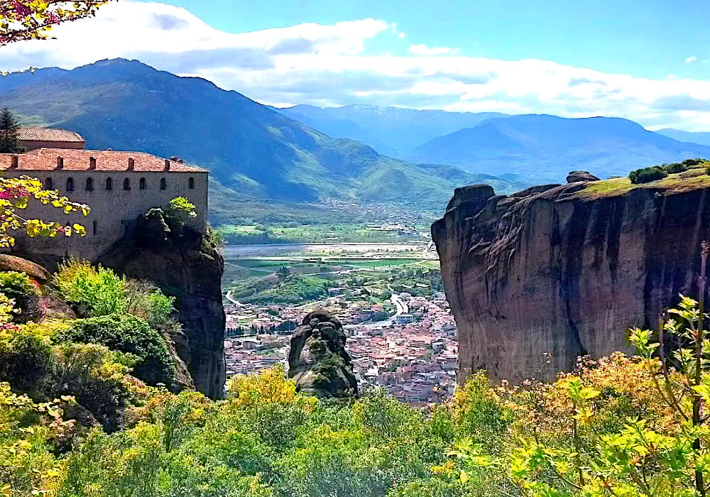 Greece-Meteora. Religious tourism constitutes a substantial portion of tourism in Greece.