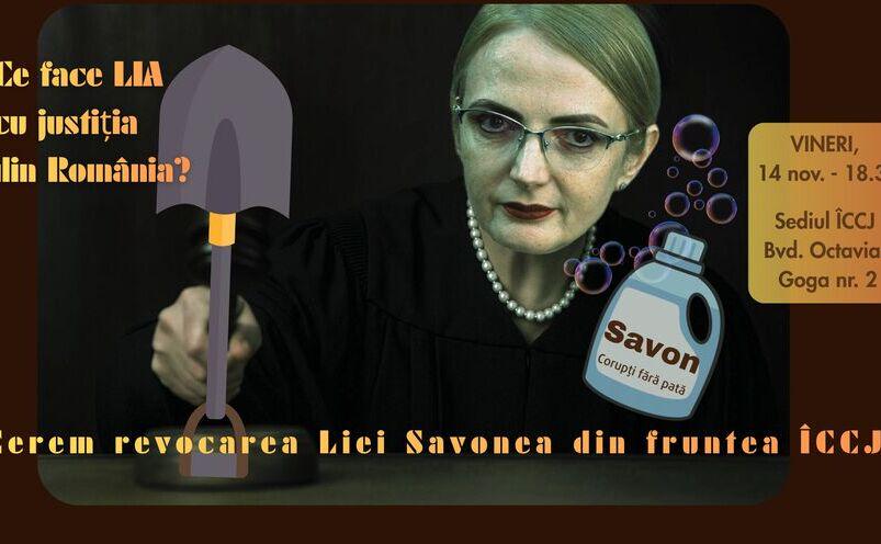 [Live] Protest against corruption in the Judiciary. The revocation of Lia Savonea from the head of the High Court of Cassation and Justice is requested