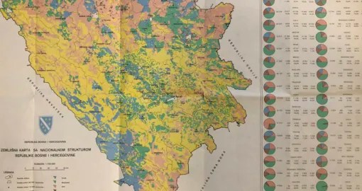 Land Map Of The RBiH From 1992: In Dayton, Property Was Not Handed Over To The Entities