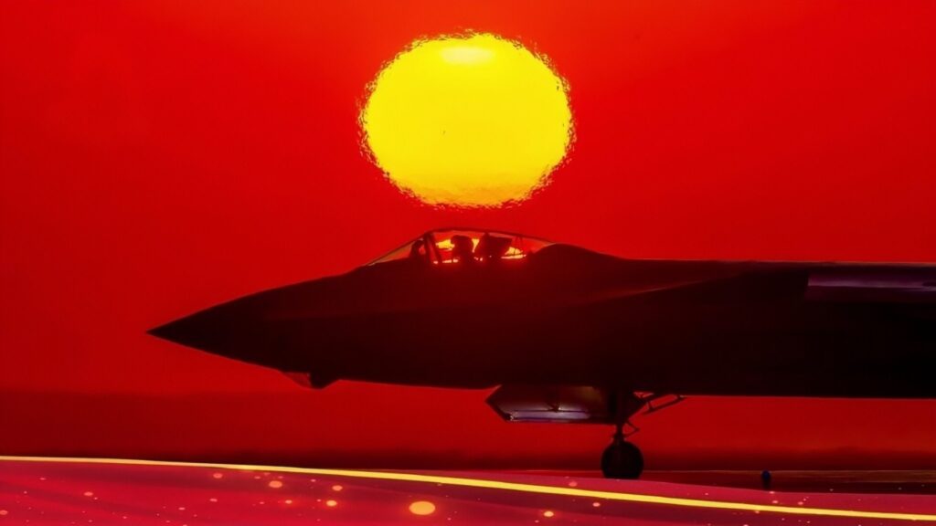 J-20 Fighter in the Sun