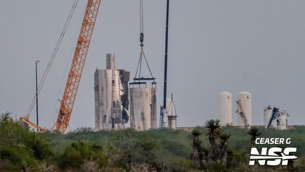 Booster 19 stacking begins as SpaceX pushes forward from B18 anomaly