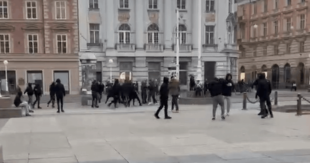 VIDEO Mass fight of masked people on Jelačić Square: 'We were all in shock. Passionately...'