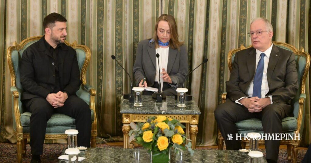 Tasoula-Zelensky meeting: "We thank the Greeks for their support"