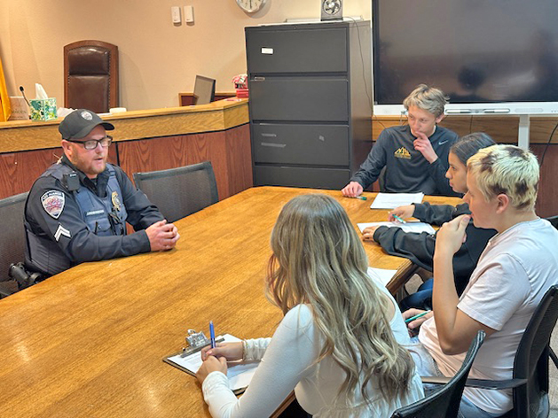 And More Scenes From LAHS Teacher Lori Thompson’s Sports Lit Class During Visit To Justice Center