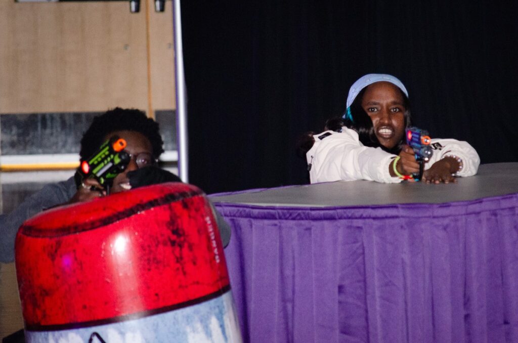 Students Bring the Energy at Glow Party x Laser Tag