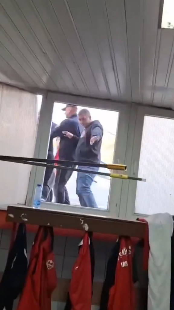 Macedonian fans from Prilep (North Macedonia) chanted "gas chamber for Albanians" after a football match between KF Shkëndija and FK Pobeda. The fans saw kicking in windows of the locker room and threatening the Albanian players.