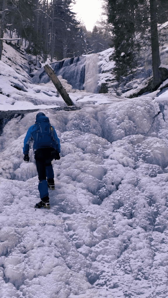 Waterfall Kozice in ice! Fojnica, Bosnia and Herzegovina