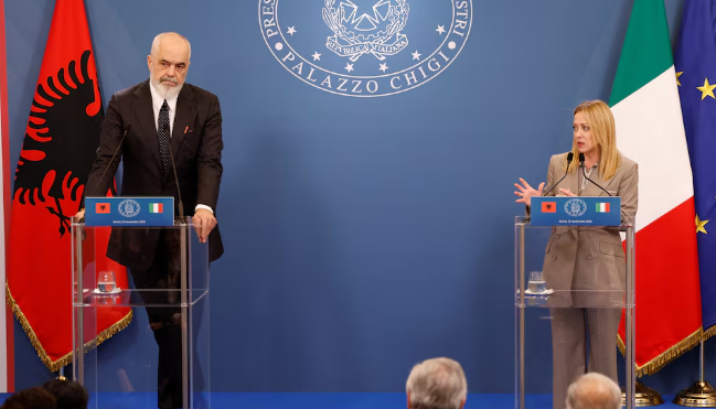 Italy’s Meloni says Albania migrant camp scheme will continue