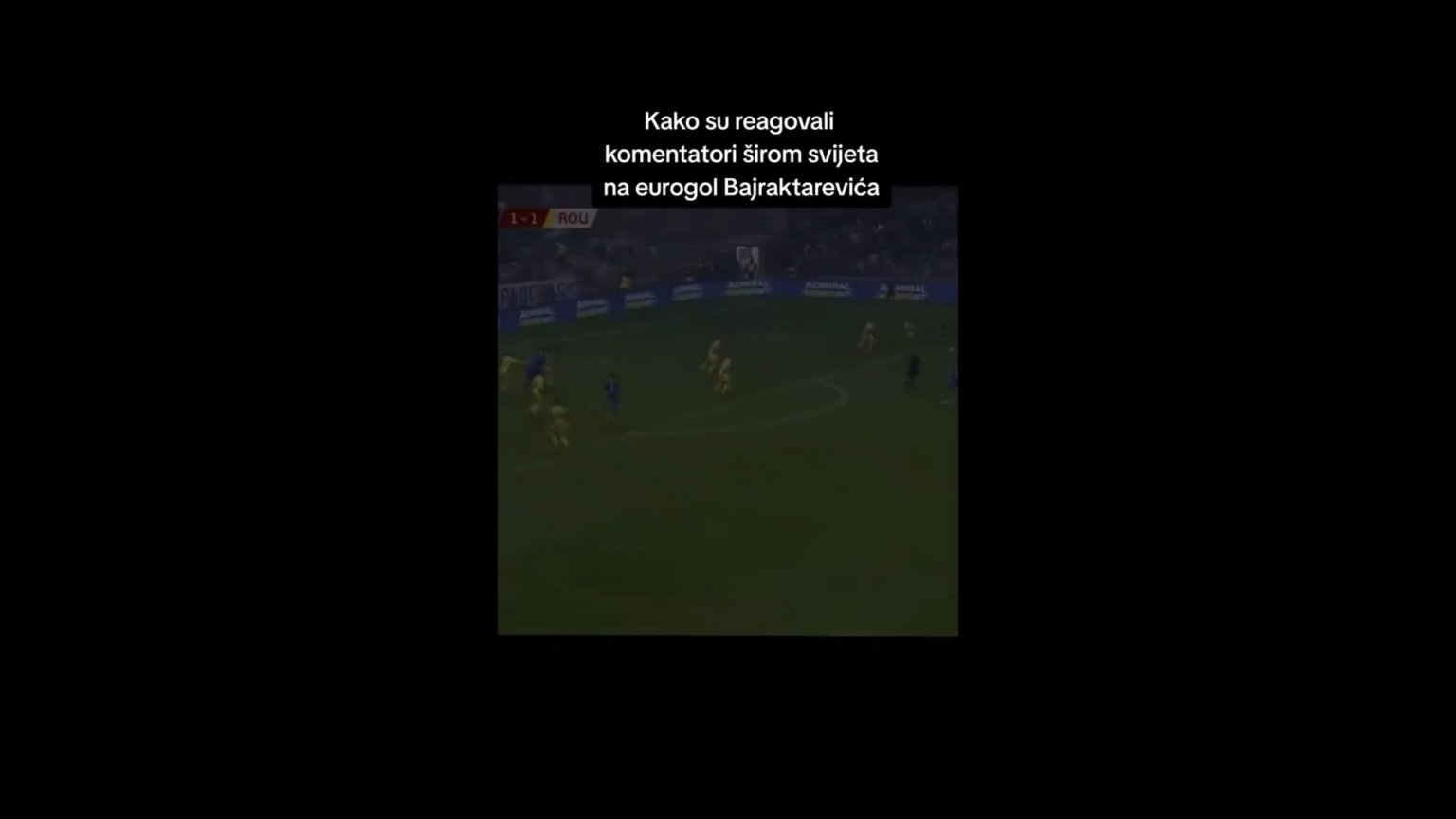 Here is how the Spanish commentator reacted to Bajraktarević's goal