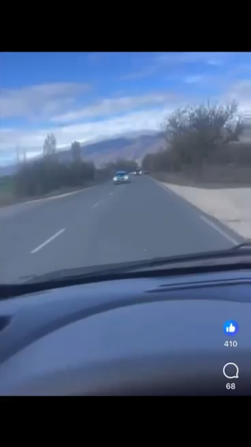 NSO cars are flying in the opposite direction of Plovdiv