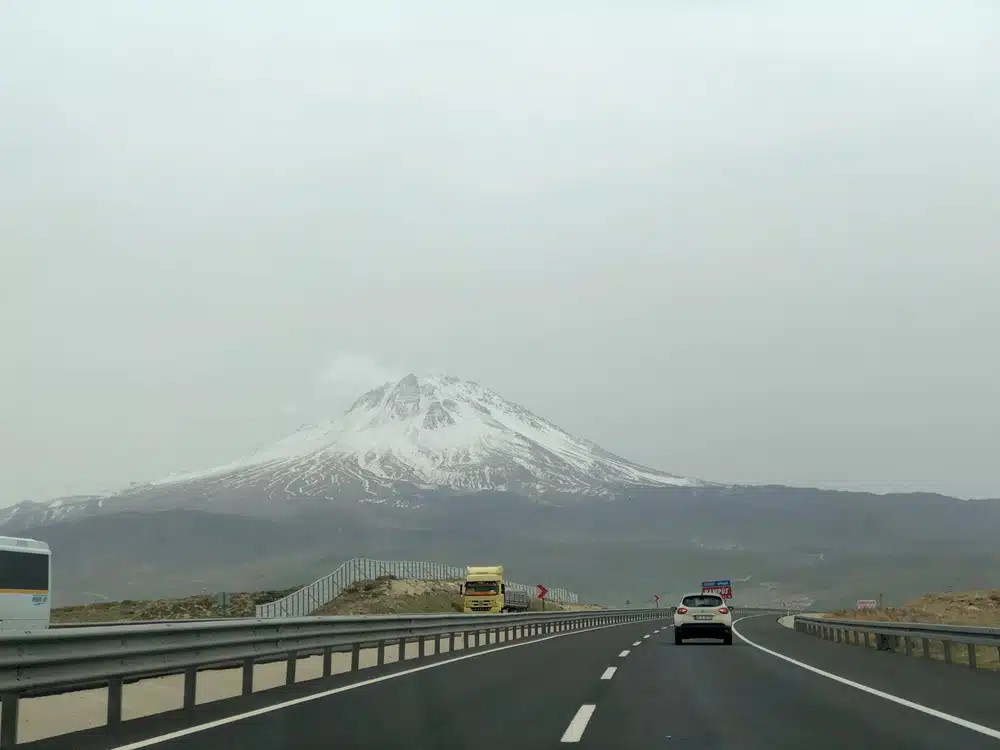 Aksaray,,turkey,april,5,,2021:,mount,hasan,,a,volcano,that