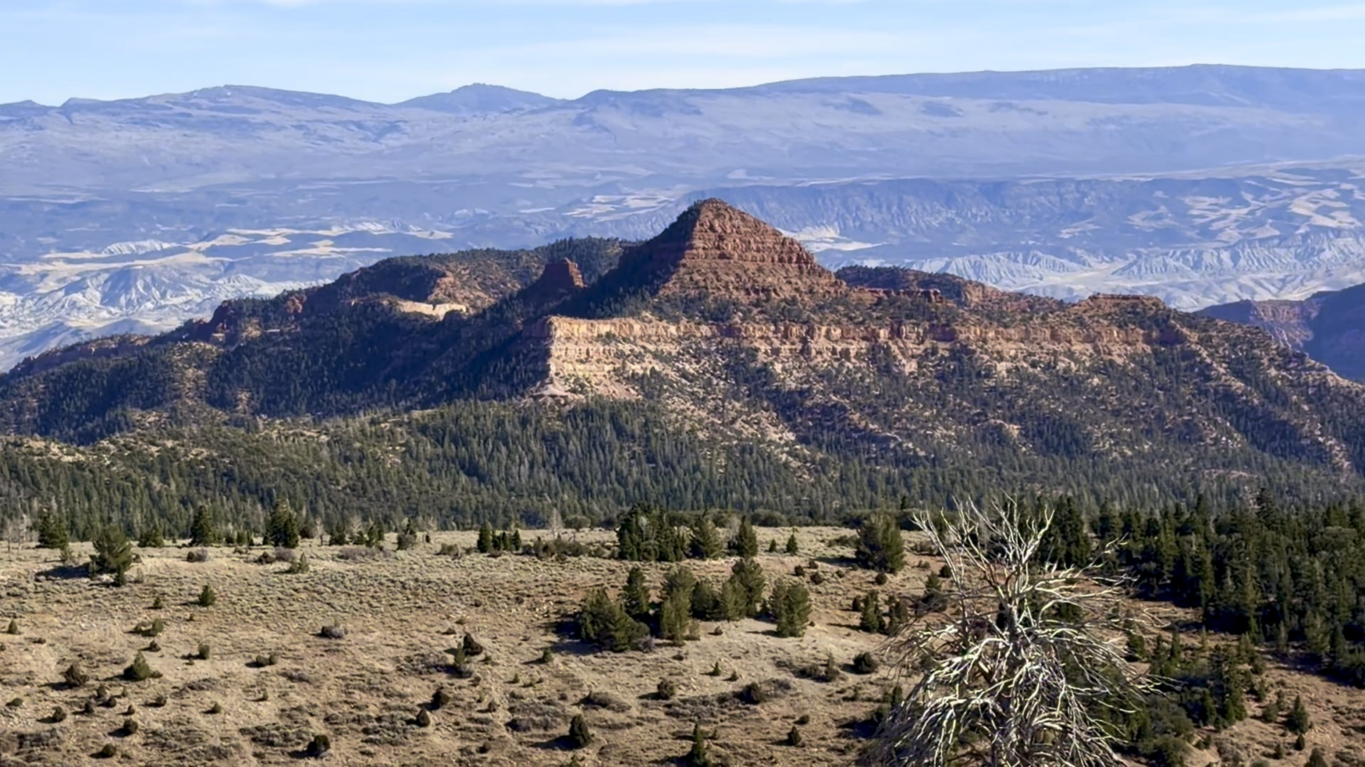 From high above Broad Canyon, Utah, USA