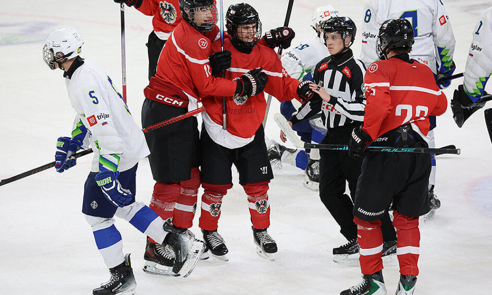 ÖEHV: U18 national team celebrates clear victory over Slovenia ÖEHV: U18 national team celebrates clear victory over Slovenia