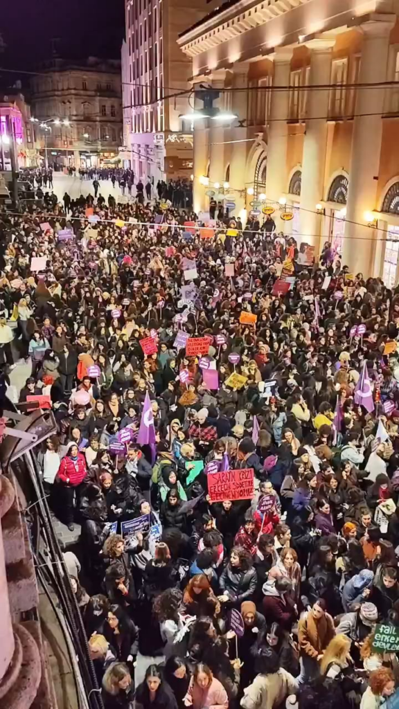 Women on the streets against violence on November 25