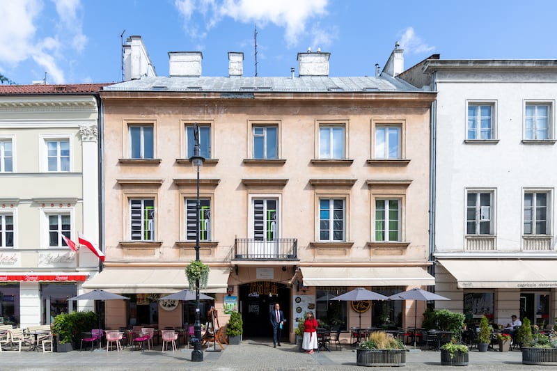 The Church's Nowy Świat visitors' center stands on the Royal Route in Warsaw, Poland. Converted from an information bureau, it was dedicated on August 25, 2025.