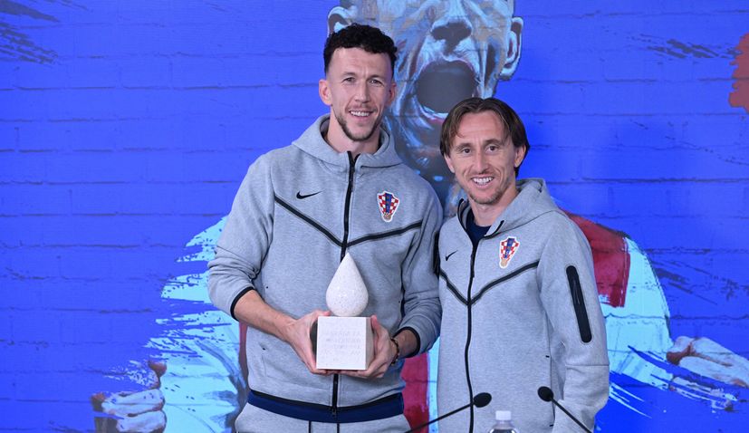 Ivan Perišić and Luka Modrić 