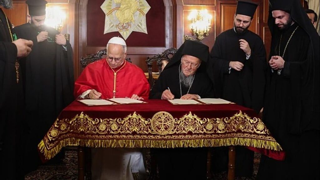 Constantinople: Joint Declaration of Ecumenical Patriarch Bartholomew - Pope Leo XIV