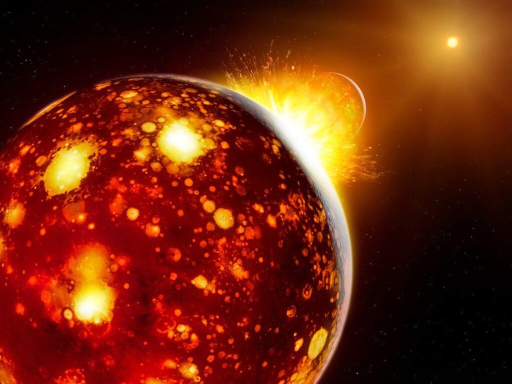 Lost planet Theia that created the moon came from the inner solar system