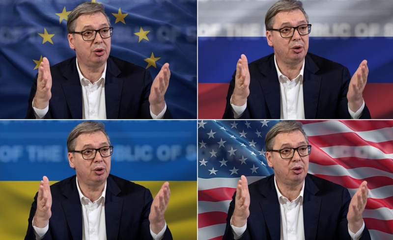 "It's like there are two Vucic's", Russia says the Serbian president speaks differently in Moscow and in the West