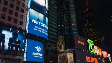 Air Serbia launches ad campaign in New York’s Times Square