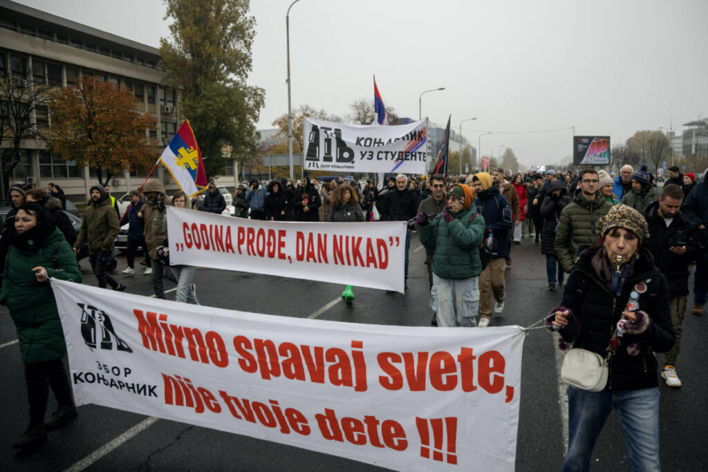 Protesters in Serbia demand accountability for attacks on students
