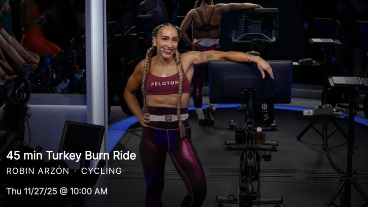 Peloton's 2025 Turkey Burn Ride with Robin Arzon